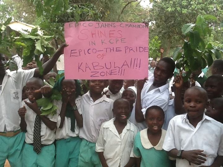 Epico Jahns Primary School Students Celebrating